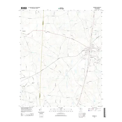 2014 Map of Denmark, 2014 Print