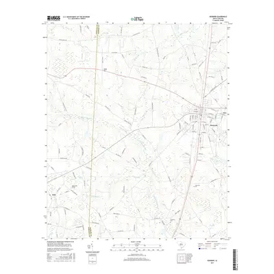 2017 Map of Denmark, 2017 Print
