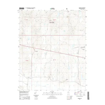 2015 Map of Denmark, 2015 Print