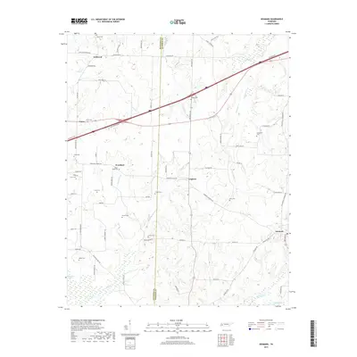 2019 Map of Denmark, 2019 Print