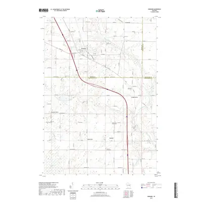 2018 Map of Denmark, 2018 Print