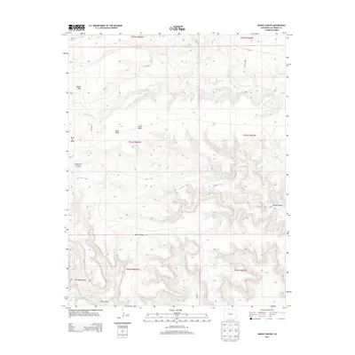 2013 Map of Dennis Canyon, 2013 Print