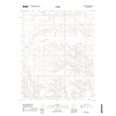 2019 Map of Dennis Canyon, 2019 Print