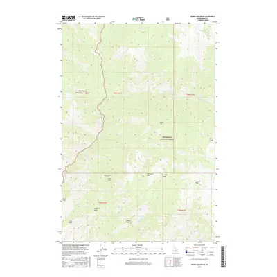 2017 Map of Dennis Mountain, 2017 Print