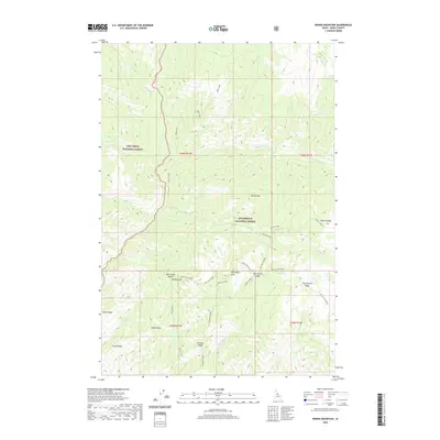 2020 Map of Dennis Mountain, 2020 Print