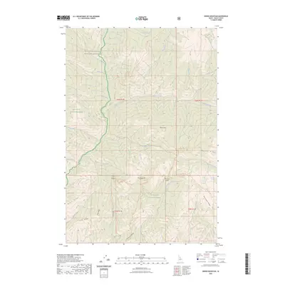 2023 Map of Dennis Mountain, 2023 Print