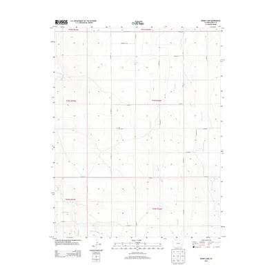 2013 Map of Denny Lake, 2013 Print