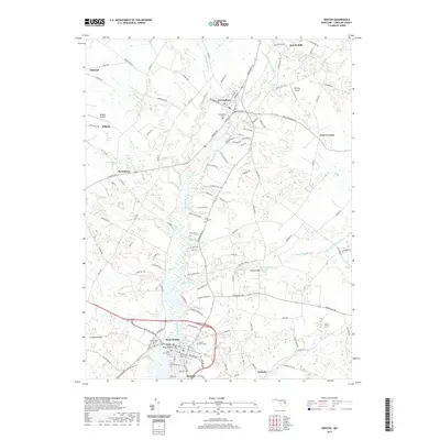 2019 Map of Denton, 2019 Print