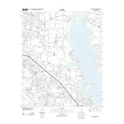 2013 Map of Denton East, 2013 Print