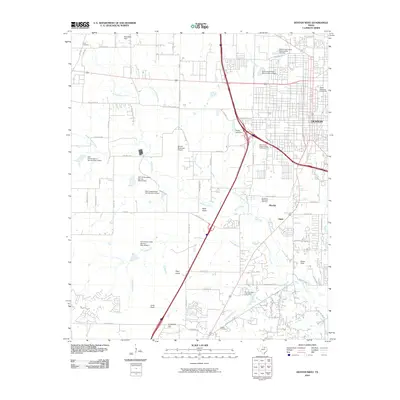 2010 Map of Denton West, 2010 Print