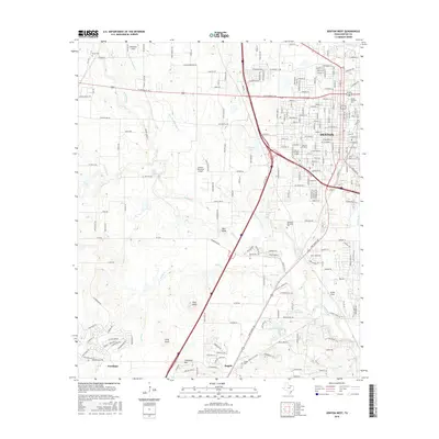 2016 Map of Denton West, 2016 Print
