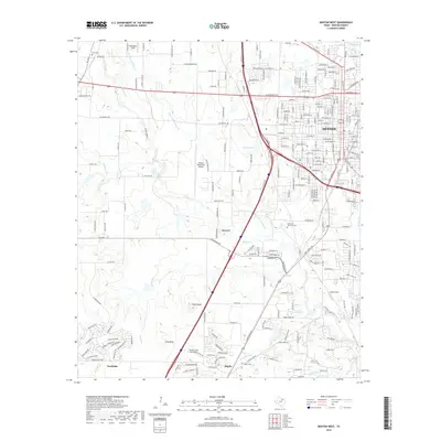 2019 Map of Denton West, 2019 Print