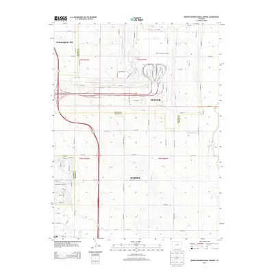 2013 Map of Denver International Airport, 2013 Print