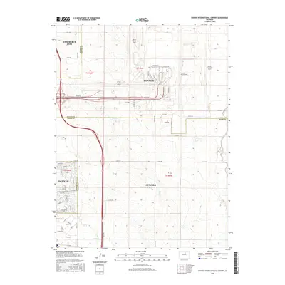2016 Map of Denver International Airport, 2016 Print