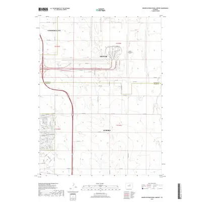 2019 Map of Denver International Airport, 2019 Print