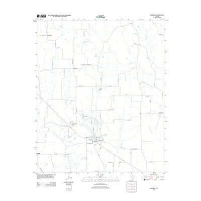 2012 Map of Deport, 2012 Print