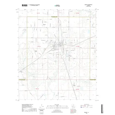 2018 Map of DeQuincy, 2018 Print