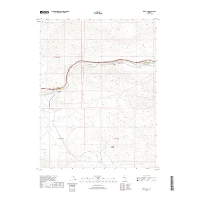 2018 Map of Derby Dam, 2018 Print
