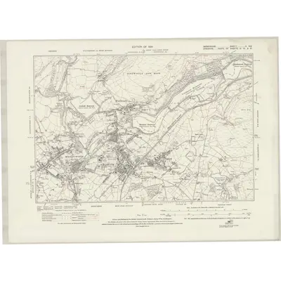1919 Map of Derbyshire II.NE, 1924 Print