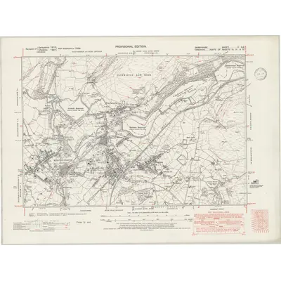 1938 Map of Derbyshire II.NE, 1946 Print
