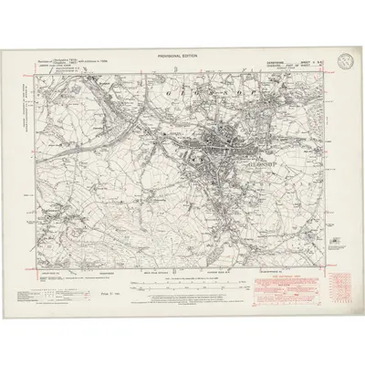 1938 Map of Derbyshire II.SE, 1946 Print