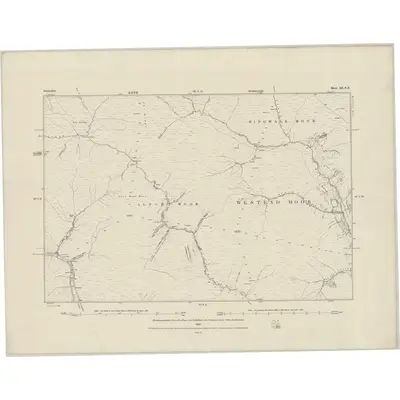 1880 Map of Derbyshire III.SE, 1882 Print