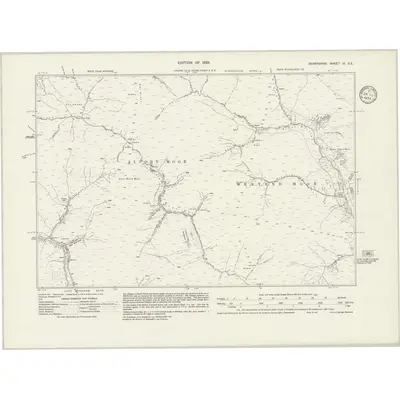1896 Map of Derbyshire III.SE, 1934 Print