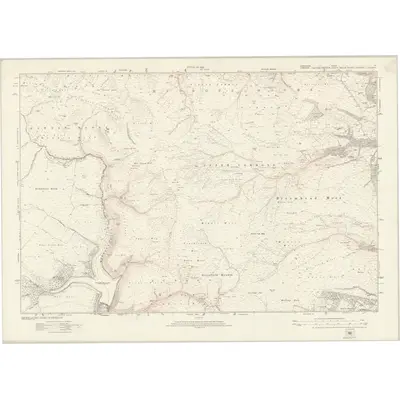 1919 Map of Derbyshire IV, 1924 Print
