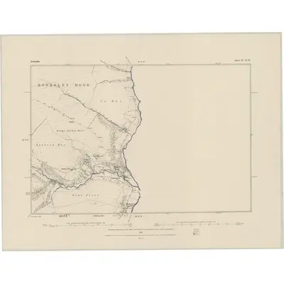 1880 Map of Derbyshire IV.SW, 1882 Print