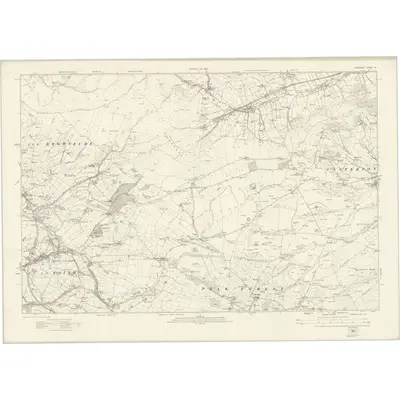1919 Map of Derbyshire IX, 1923 Print
