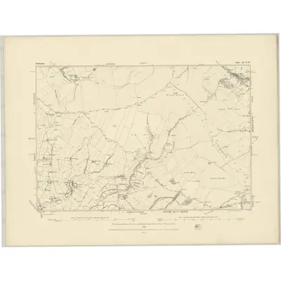 1878 Map of Derbyshire IX.NW, 1883 Print