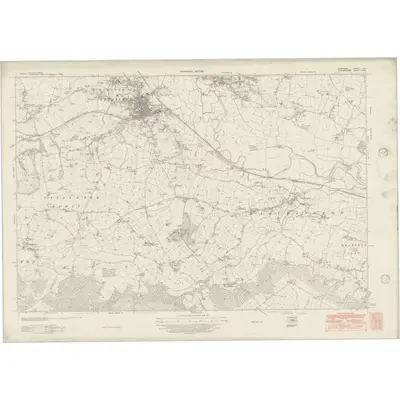 1938 Map of Derbyshire LII, 1949 Print