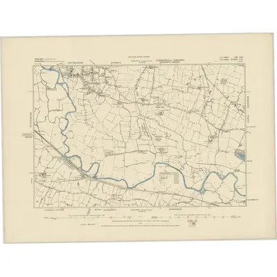 1880 Map of Derbyshire LII.NE, 1885 Print