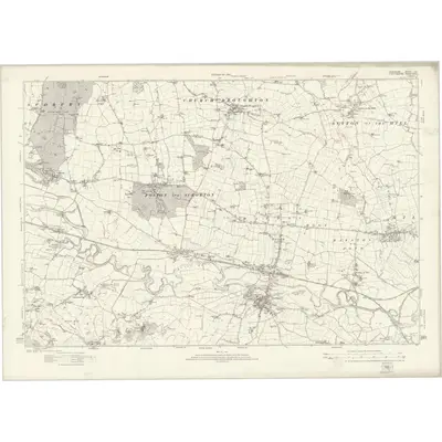 1920 Map of Derbyshire LIII, 1924 Print