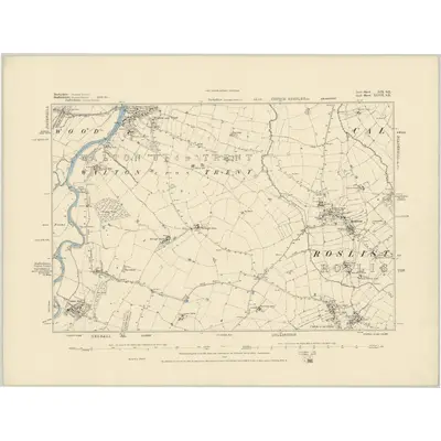 1881 Map of Derbyshire LIX.SE, 1884 Print