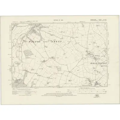 1920 Map of Derbyshire LIX.SE, 1925 Print