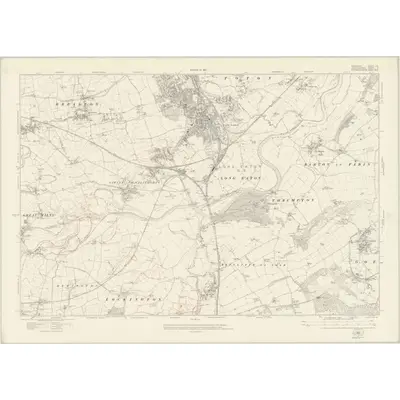 1913 Map of Derbyshire LVI, 1921 Print
