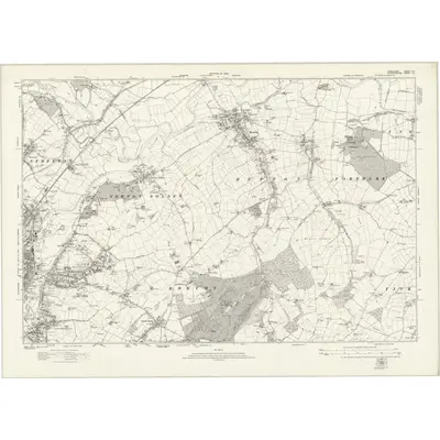 1920 Map of Derbyshire LVII, 1924 Print