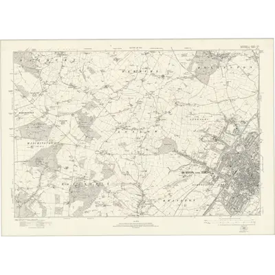 1920 Map of Derbyshire LVIIa, 1924 Print