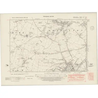 1937 Map of Derbyshire LVIIa.NE, 1948 Print