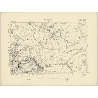 1879 Map of Derbyshire LX.NE, 1885 Print