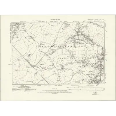 1920 Map of Derbyshire LX.NW, 1925 Print