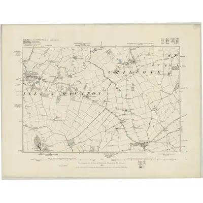 1881 Map of Derbyshire LXIII.SW, 1884 Print