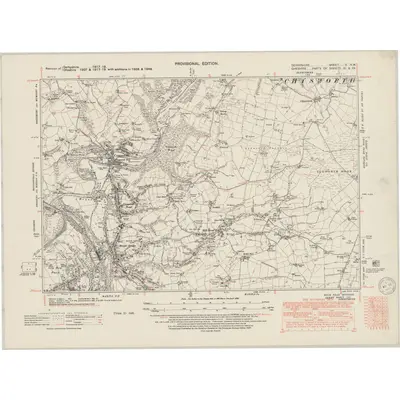 1948 Map of Derbyshire V.NW, 1950 Print