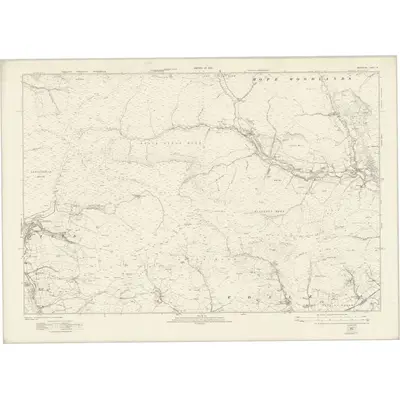 1919 Map of Derbyshire VI, 1923 Print