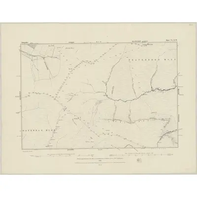 1879 Map of Derbyshire VI.NW, 1882 Print