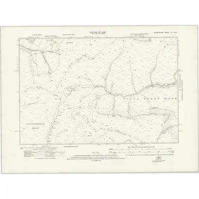1897 Map of Derbyshire VI.NW, 1923 Print