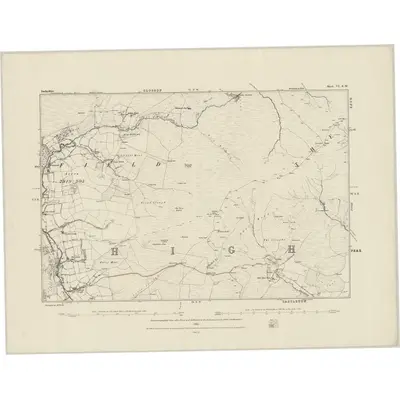 1879 Map of Derbyshire VI.SW, 1882 Print