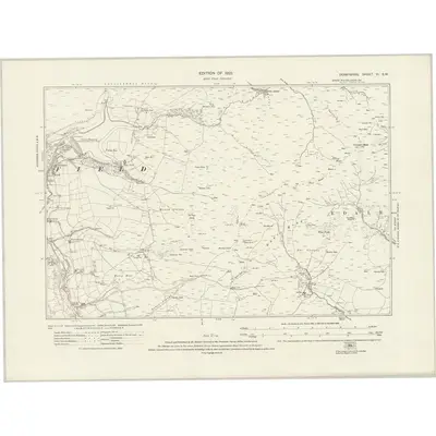 1919 Map of Derbyshire VI.SW, 1923 Print