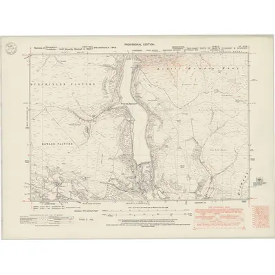 1948 Map of Derbyshire VII.NW, 1949 Print